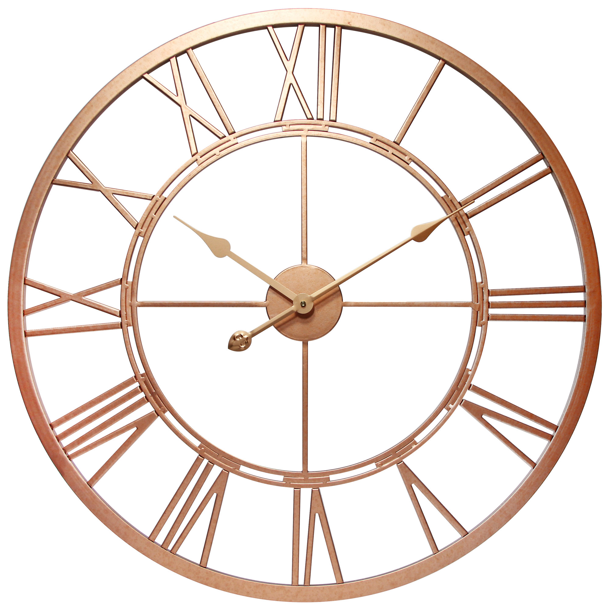 Oversized 28" Rose Gold Wall Clock & Reviews Joss & Main